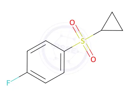 Chemical structure of Benzene, 1-(cyclopropylsulfonyl)-4-fluoro-