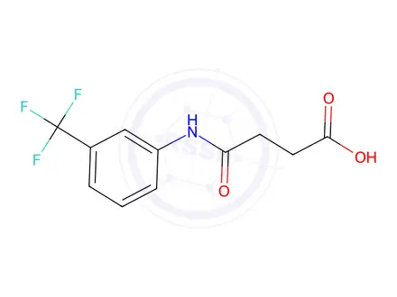 Chemical structure of N-(3-Trifluoromethyl-phenyl)-succinamic Acid