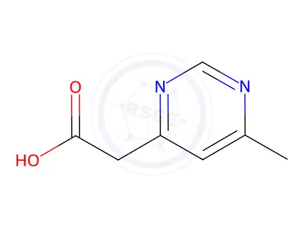 Chemical structure of 2-(6-methylpyrimidin-4-yl)acetic acid