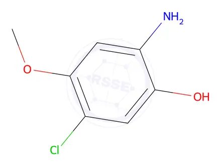 Chemical structure of 2-Amino-5-chloro-4-methoxyphenol