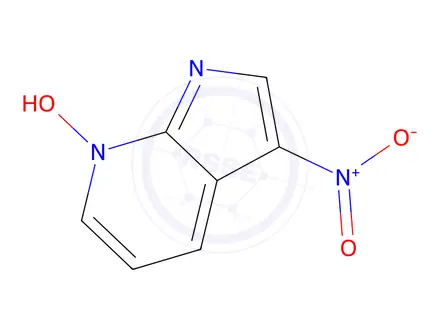 Chemical structure of 3-Nitro-1H-pyrrolo[2,3-b]pyridine 7-oxide
