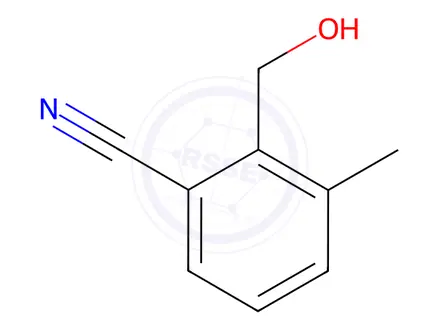 Chemical structure of Benzonitrile, 2-(hydroxymethyl)-3-methyl-