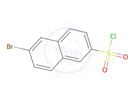 Chemical structure of 6-Bromonaphthalene-2-sulfonyl Chloride