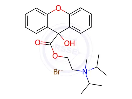 Chemical structure of 9-Hydroxypropantheline Bromide