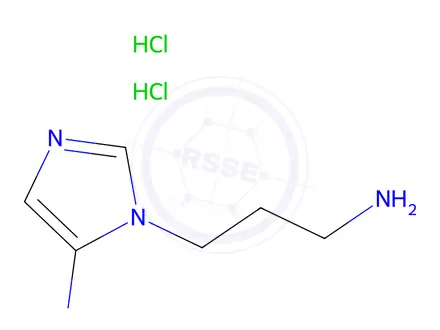 Chemical structure of 1H-Imidazole-1-propanamine,5-amino-,dihydrochloride(9CI)