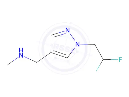 Chemical structure of {[1-(2,2-difluoroethyl)-1h-pyrazol-4-yl]methyl}(methyl)amine