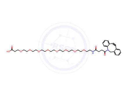Chemical structure of DBCO-PEG8-acid