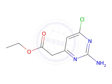 Chemical structure of ETHYL 2-(2-AMINO-6-CHLOROPYRIMIDIN-4-YL)ACETATE