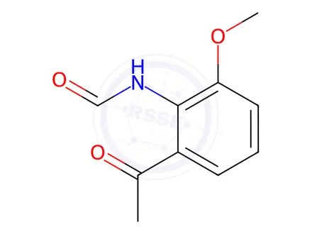 Chemical structure of N-(2-Acetyl-6-methoxyphenyl)formamide