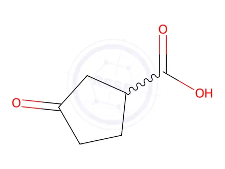 Chemical structure of 3-Oxo-1-cyclopentanecarboxylic Acid
