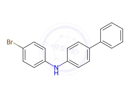 Chemical structure of N-(4-Bromophenyl)-[1,1-biphenyl]-4-amine
