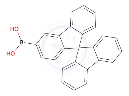 Chemical structure of 9,9'-Spirobi[9H-fluorene]-3-ylboronicacid