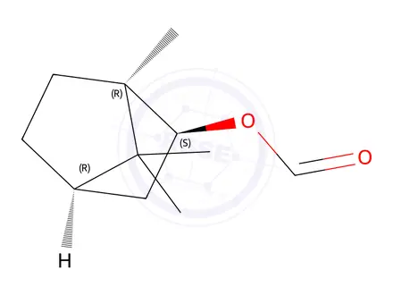 Chemical structure of Rel-(1R,2S,4R)-1,7,7-trimethylbicyclo[2.2.1]heptan-2-yl formate