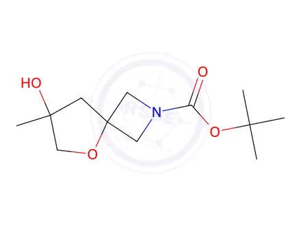 Chemical structure of Tert-butyl 7-hydroxy-7-methyl-5-oxa-2-azaspiro[3.4]Octane-2-carboxylate