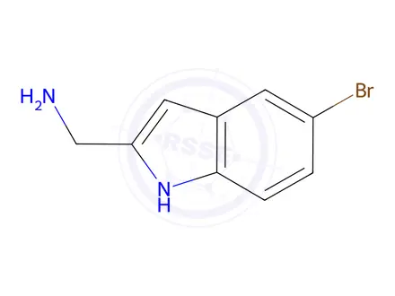 Chemical structure of (5-Bromo-1H-indol-2-yl)methanamine