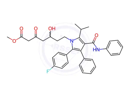 Chemical structure of Atorvastatin 3-Oxo methyl ester