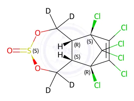 Chemical structure of beta-Endosulfan D4