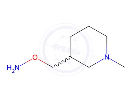 Chemical structure of Piperidine, 3-[(aminooxy)methyl]-1-methyl-(9CI)
