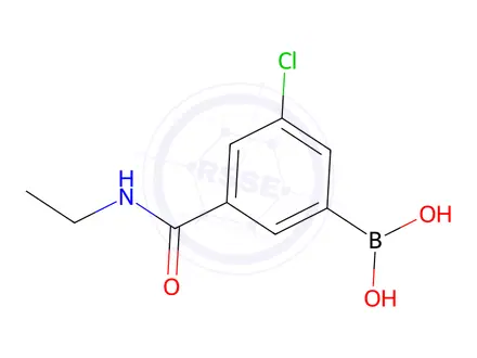 Chemical structure of (3-Chloro-5-(ethylcarbamoyl)phenyl)boronic acid