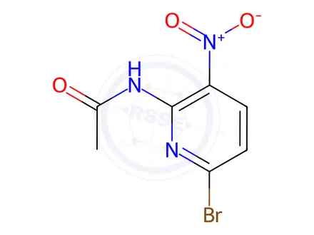 Chemical structure of Acetamide, N-(6-bromo-3-nitro-2-pyridinyl)-