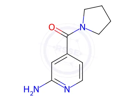 Chemical structure of 4-(Pyrrolidin-1-ylcarbonyl)pyridin-2-amine
