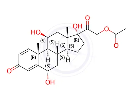Chemical structure of Prednisolone Impurity 180