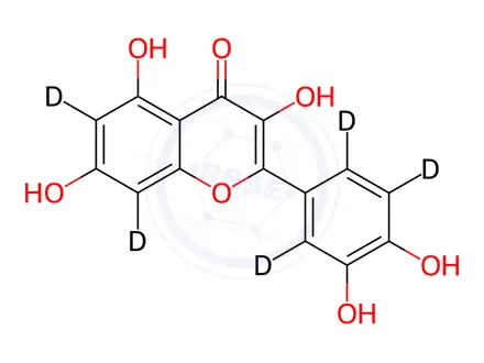 Chemical structure of Quercetin D5