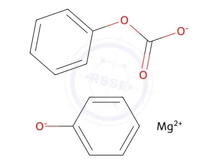 Chemical structure of (phenoxy)(phenyl hydrogen carbonato-O')magnesium