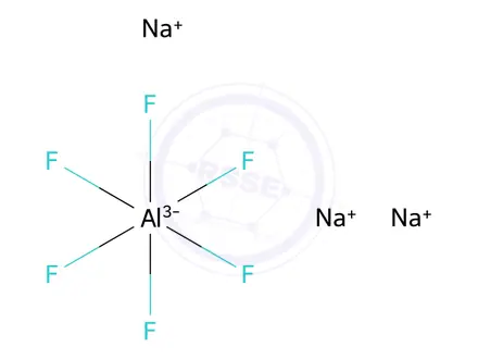 Chemical structure of Aluminum sodium fluoride