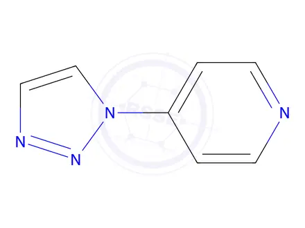 Chemical structure of Pyridine, 4-(1H-1,2,3-triazol-1-yl)-(9CI)