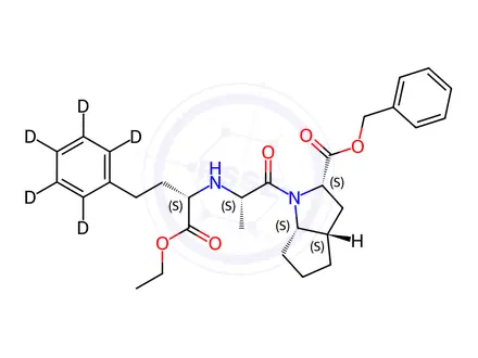 Chemical structure of Ramipril Benzyl Ester-d5