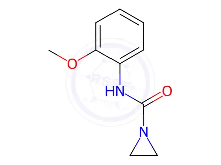 Chemical structure of N-(2-Methoxyphenyl)-1-aziridinecarboxamide