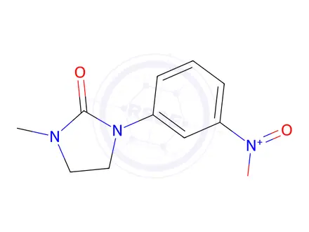 Chemical structure of 1-methyl-3-(3-nitrophenyl)-2-Imidazolidinone