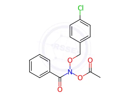 Chemical structure of [benzoyl-[(4-chlorophenyl)methoxy]amino] acetate
