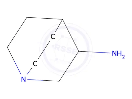 Chemical structure of 1-azabicyclo[2.2.2]octan-3-amine