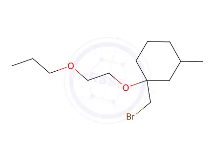 Chemical structure of 1-(Bromomethyl)-3-methyl-1-(2-propoxyethoxy)cyclohexane