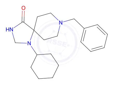 Chemical structure of 8-BENZYL-1-CYCLOHEXYL-1,3,8-TRIAZASPIRO[4,5]DECAN-4-ONE