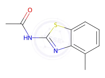 Chemical structure of N-(4-methylbenzo[d]thiazol-2-yl)acetamide