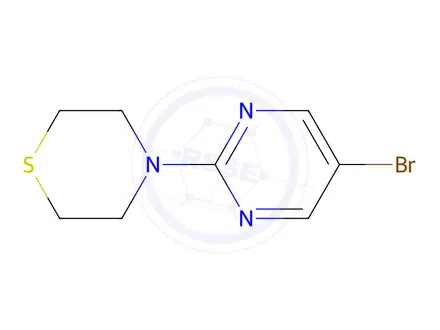 Chemical structure of 4-(5-Bromopyrimidin-2-yl)thiomorpholine