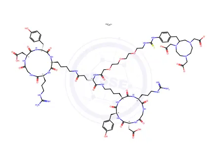 Chemical structure of (68GA)NOTA-PRGD2