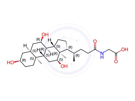 Chemical structure of Glycocholic acid