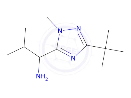Chemical structure of 1-(3-(Tert-butyl)-1-methyl-1h-1,2,4-triazol-5-yl)-2-methylpropan-1-amine