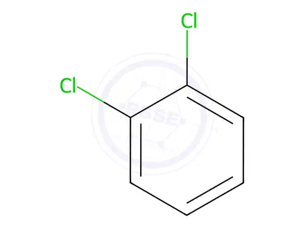 Chemical structure of 1,2-Dichlorobenzene in methanol