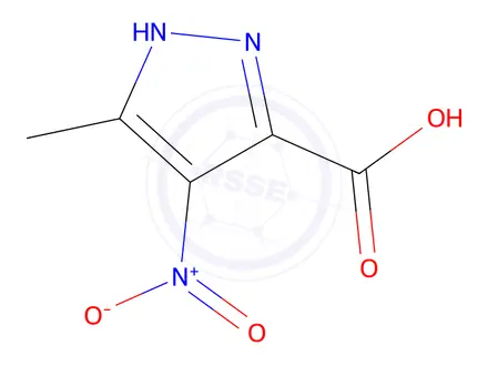 Chemical structure of 5-Methyl-4-nitro-1H-pyrazole-3-carboxylic Acid
