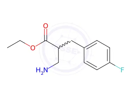 Chemical structure of Ethyl 3-amino-2-(4-fluorobenzyl)propanoate