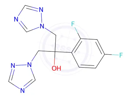 Chemical structure of Fluconazole