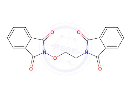 Chemical structure of 2-(2-(1,3-Dioxoisoindolin-2-yl)ethoxy)isoindoline-1,3-dione