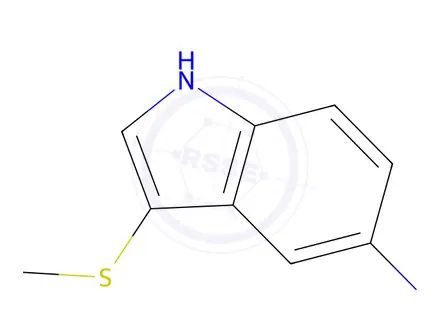 Chemical structure of 3-(Methylthio)-1H-indol-5-amine