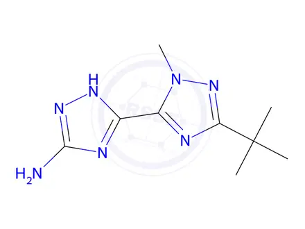 Chemical structure of 5'-(Tert-butyl)-2'-methyl-1h,2'h-[3,3'-bi(1,2,4-triazol)]-5-amine