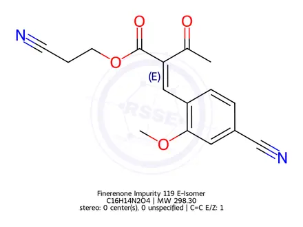 Chemical structure of Finerenone Impurity 119 (E-Isomer)